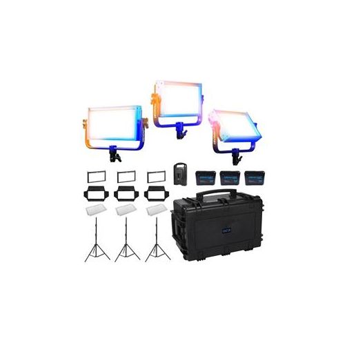  Dracast Location LED500 Plus Bi-Color 3-Light Kit DRDP3LBLK - Adorama