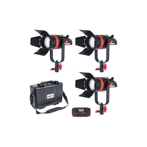  Adorama Came-TV Boltzen QSeries 55W Hi-Output Fresnel Focusable Daylight LED 3-Light Kit Q-55W-3KIT