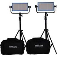 Adorama Dracast Pro Series Interview Bi-Color 3-Light Kit, 2x G-Mount Batteries DR-INTK-BG