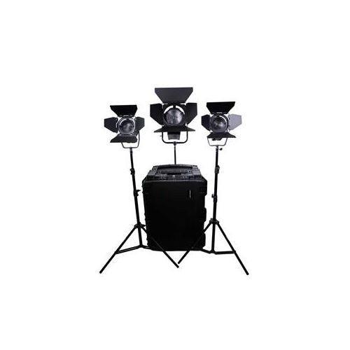  Adorama Dracast Fresnel Series LED1400W Daylight 3-Light Kit DRS-FLKX3-1400D