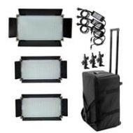 Adorama Alzo Digital 16x9 Bi-Color LED Light Kit, 1x 800 Panel Light, 2x 500 Panel Light 1790