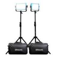 Adorama Dracast LED500 Pro Daylight 2-Light Kit with Gold-Mount Battery Plates & Stands DR500DG2KSK