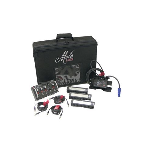  Mole-Richardson MoleLED 3-Single Light Kit, Daylight 864101 - Adorama