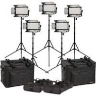 Adorama Ikan Mylo MB8 5-Point Half x 1 Bi-Color LED Light Kit MB8-5PT-KIT