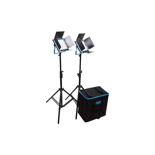  Adorama Dracast S-Series Plus Bi-Color LED500 2-Light Kit, NP-F Battery Plates DRSPK2500BNS