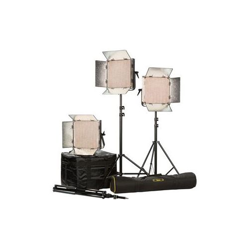  Adorama Ikan IB1000 Bi-Color LED Studio 3-Light Kit IB1000-PLUS-3PT-KIT