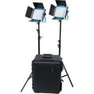 Adorama Dracast S-Series Plus Daylight LED500 2-Light Kit, V-Mount Battery Plates DRSPPL2500DH