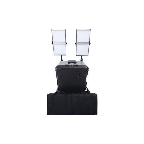  Adorama Dracast Silver Series LED1000 Foldable Daylight LED 2-Light Kit DRSF-LK-2X1000-D