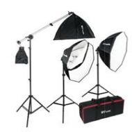 Adorama Smith-Victor OctaBella 1500 1500W Daylight LED 3-Light Kit 401376