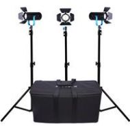 Adorama Dracast Fresnel BoltRay Plus 600 60W LED Daylight 3-Light Kit DRBRPLLK3X600DS