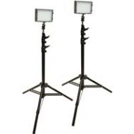 Adorama Bescor FP-180K Bi-Colored Dual LED Studio Lighting Kit FP-180K