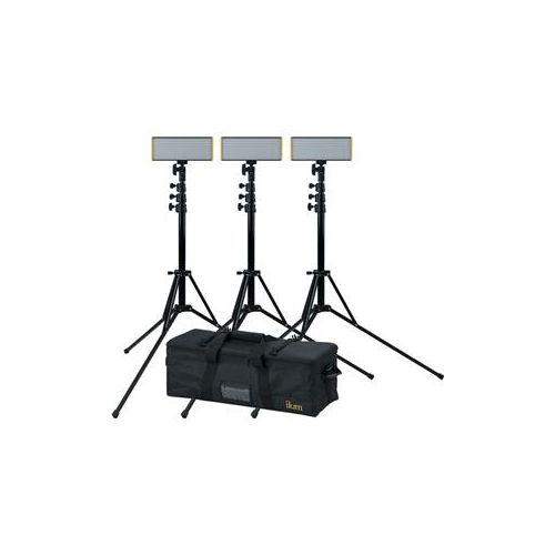  Adorama Ikan Onyx Half x 1 Bi-Color 3-Point LED Light Kit, Graphite OYB240-3PT-KIT