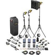 Adorama Dedolight Bi-Color LED 3-Light Master Kit (Mains & Battery Operation) SLED3-BI-M