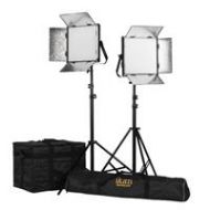 Adorama Ikan Lyra 1x1 Bi-Color 2-Point Soft Panel LED Light Kit LB10-2PT-KIT