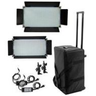 Adorama Alzo Digital 16x9 Bi-Color LED Light Kit, 1x 800 Panel Light, 1x 500 Panel Light 1771