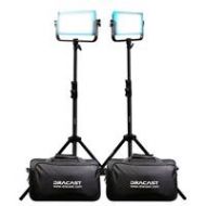 Adorama Dracast LED500 Pro Daylight 2-Light Kit with V-Mount Battery Plates and Stands DR500DV2KSK