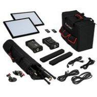 Adorama Fotodiox SF50 SkyFiller 1x1 50w Bi-Color Powerful 2 Light Kit with Stands SF50-2