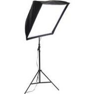 Adorama Alzo Digital 200 LED Umbrella Softbox 5500K Light Kit with Stand 1979