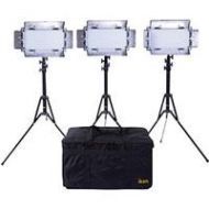 Adorama Ikan ID508-V2 LED Studio Light Kit, Includes 3x ID508-V2 and 6x IBS-750 ID508-V2-KIT