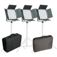 Adorama Came-TV L1024DB8 High CRI 1024 Studio Broadcast Video Daylight LED 3-Light Kit L1024D3KIT