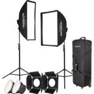 Adorama Westcott Solix Bi-Color 2-Light Kit by Jen Rozenbaum, Softbox 2x3, Stripbank 1x3 6352