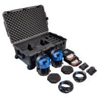 Adorama Nila Varsa V2 Double Bi-Color LED Light Kit with Gold Mount Battery Plates NV2DBL-B-G