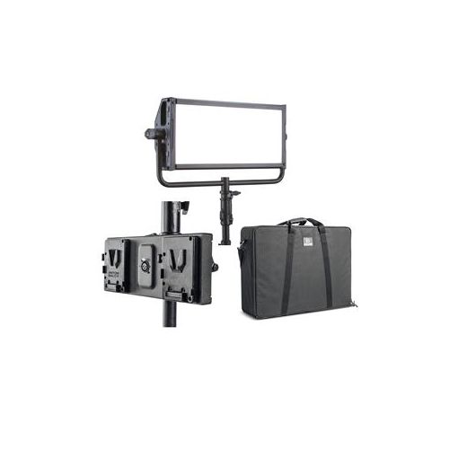  Adorama Litepanels Gemini 2x1 Soft RGBWW LED Panel W/V-Mount Dual Bracket /Carry Case 940-1301 D