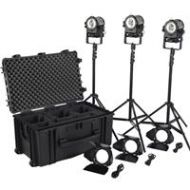 Adorama Litepanels Sola 4+ Daylight Fresnel 3-Light Traveler Kit 906-4230