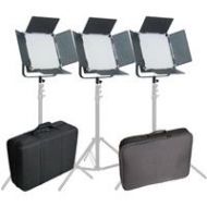 Adorama Came-TV L1024SB8 High CRI 1024 Studio Broadcast Video Bi-Color LED 3-Light Kit L1024S3KIT