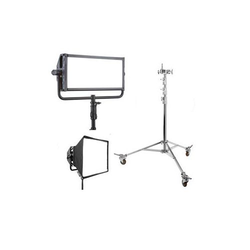  Adorama Litepanels Gemini 2x1 Soft RGBWW LED Panel W/12 Steel Wheeled Stand/Softbox 940-1301 A