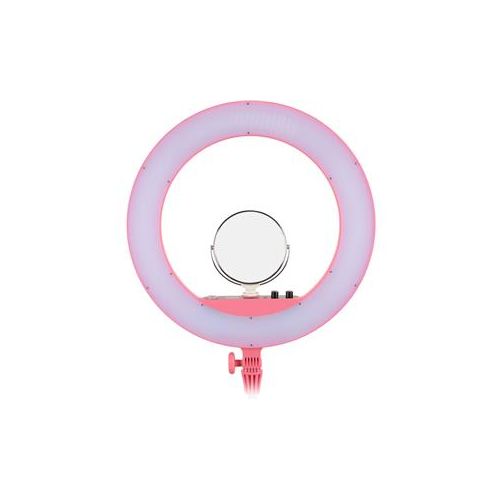  Adorama Godox LR160 LED 3200K-8000K Bi-Color Ring Ligh (Pink) LR160 (PINK)