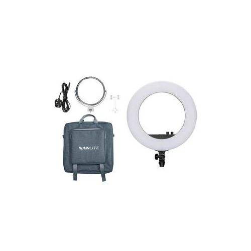  Adorama Nanlite Halo 18 Dimmable Adjustable Bi-Color 18 LED Ring Light HALO18