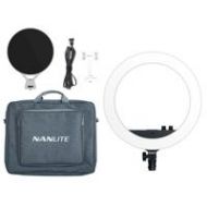 Adorama Nanlite Halo 14 Dimmable Adjustable Bi-Color 14 LED Ring Light HALO14