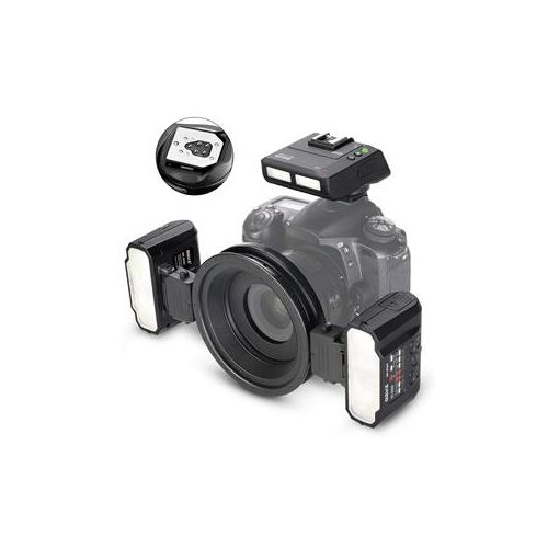  Adorama Meike MK-MT24 II TTL Macro Ring Flash for Canon with Transceiver MK-MT24-II-C