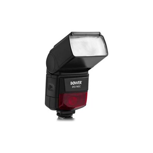  Adorama Bower SFD740C Digital Dedicated e-TTL Shoe Mount Flash for Canon EOS Cameras SFD740C