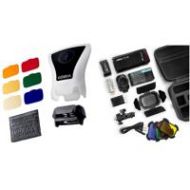 Adorama Kobra Full System With Flashpoint eVOLV 200 R2 TTL Pocket Flash with Barndoor RTKOB0110001A