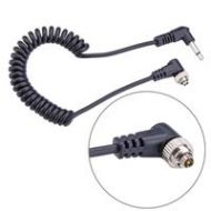 Adorama Flashpoint Locking PC Sync Cable Male Mini (3.5mm) to Male PC (1) Coiled FP-CB-PC-35