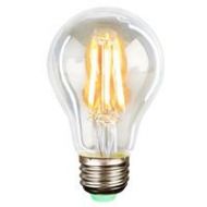 Adorama Quasar Science Warm Medium Base Filament LED Bulb 6 Watt, Clear ST6WFILMW C