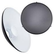 Adorama Studio Essentials 22 High-Gloss White Beauty Dish with Grid MBD22K