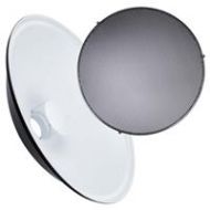 Adorama Studio Essentials 28 High-Gloss White Beauty Dish with Grid MBD28K