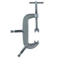 Adorama Matthews 429598 8in C - Clamp with Two 5/8in Baby Pins 429598