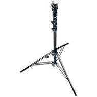 Adorama Manfrotto 007BU 3-Section Aluminum Senior Stand with Leveling Leg, Black 007BU