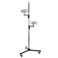 Adorama Flashpoint RB-PG Steel Wheeled Pistol Grip Stand with Extra Grip LS-RB-PG-K1