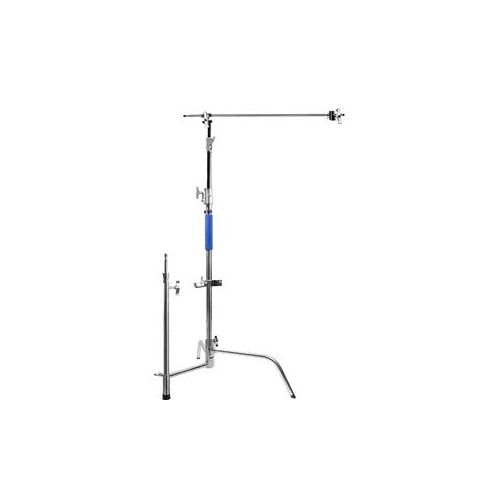  Adorama Savage Stainless Steel & Carbon Fiber C-Stand with Grip Arm & Turtle Base, 9.5 CSC-300C