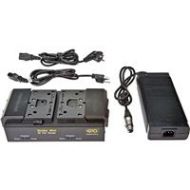 Adorama Kino Flo Dual Block/KF21 Battery Fast Charger System with Universal Power Supply BAT-BC2U