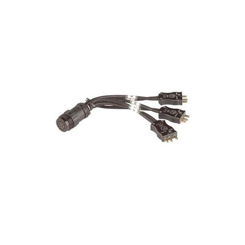  Adorama Mole-Richardson Cable Adapter, Bates-Socapex, (3)20A Male-Female Socapex 729-55