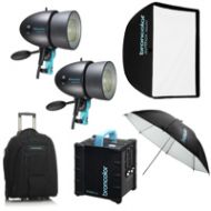 Adorama Broncolor Move 1200 L Outdoor 2-Head Flash Kit 2 B-31.037.07