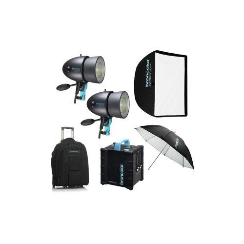  Adorama Broncolor Move 1200 L Outdoor 2-Head Flash Kit 2 B-31.037.07