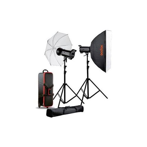  Godox QT600II 2-Light Studio Flash Kit QT600II-C - Adorama