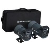 Adorama Elinchrom ELC 125/500 Studio Monolight Dual Kit with Reflectors and Case EL20762.2.US